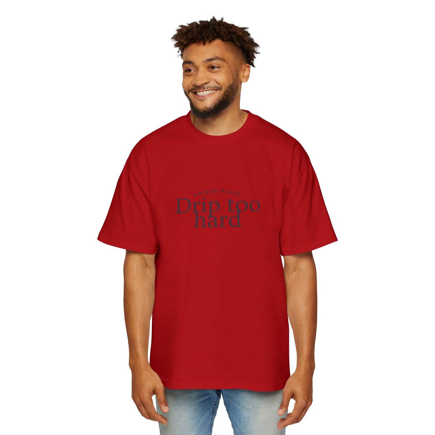 Men's Oversized Tee - 'Drip Too Hard' Streetwear Fashion
