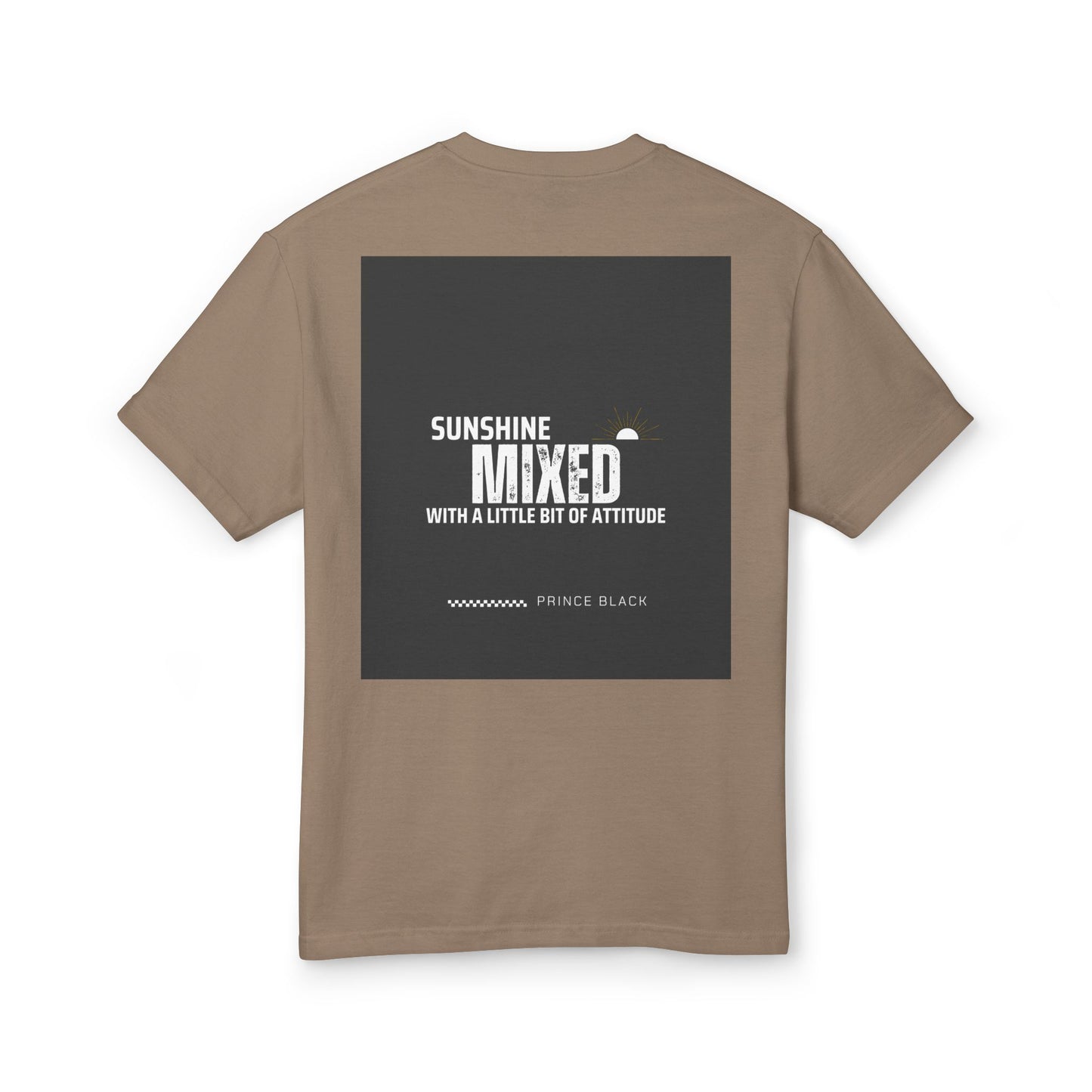 Motivational Unisex Heavyweight Cotton Tee - 'Trust the Process' & 'Sunshine Mixed' Design