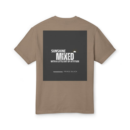 Motivational Unisex Heavyweight Cotton Tee - 'Trust the Process' & 'Sunshine Mixed' Design