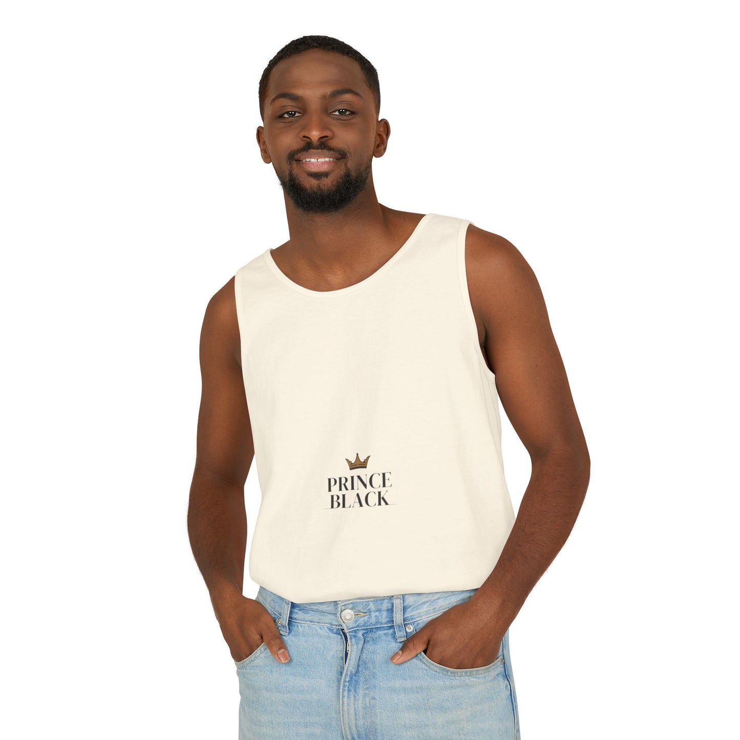Stylish Unisex Tank Top - 'Prince Black' Design
