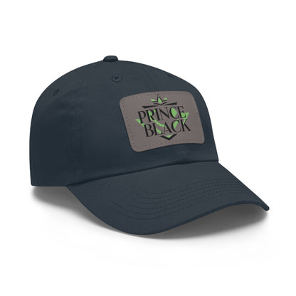 Stylish Dad Hat with Leather Patch - 'Prince Black' Design for Casual Outdoor Wear