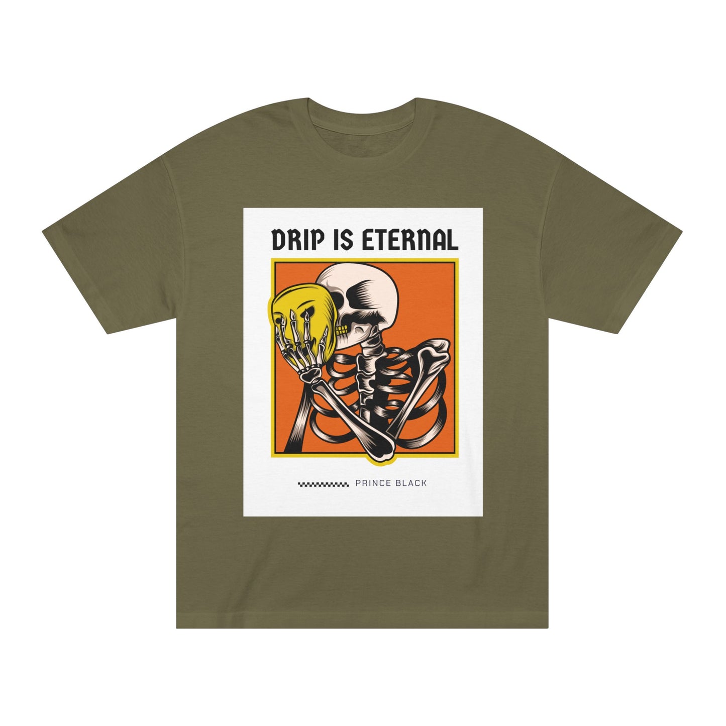 Skeleton Drip Is Eternal Unisex Classic Tee - Trendy Graphic Tee for Casual Style