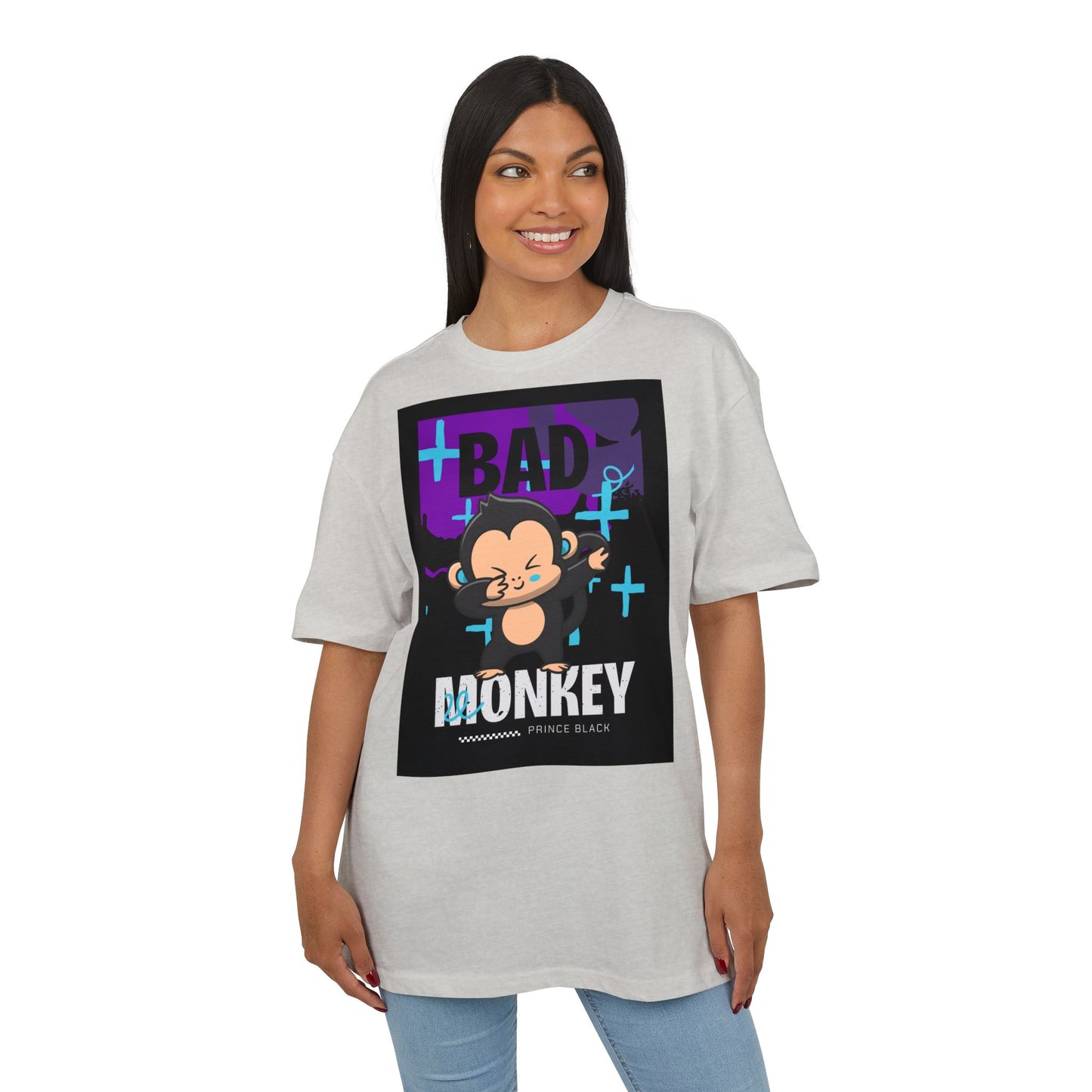 Bad Monkey Graphic Unisex Oversize Tee - Fun & Comfy Streetwear for Casual Vibes