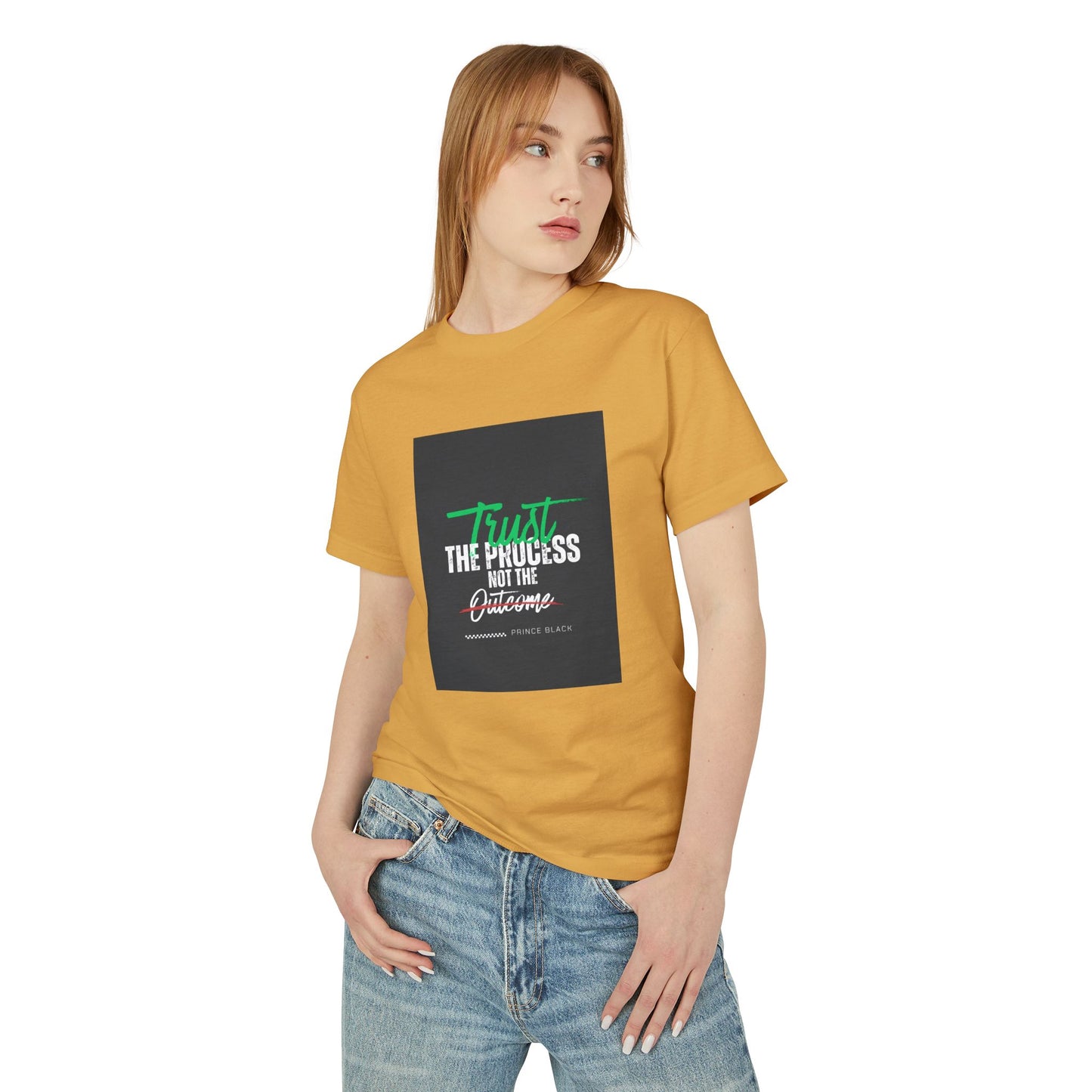 Motivational Unisex Heavyweight Cotton Tee - 'Trust the Process' & 'Sunshine Mixed' Design