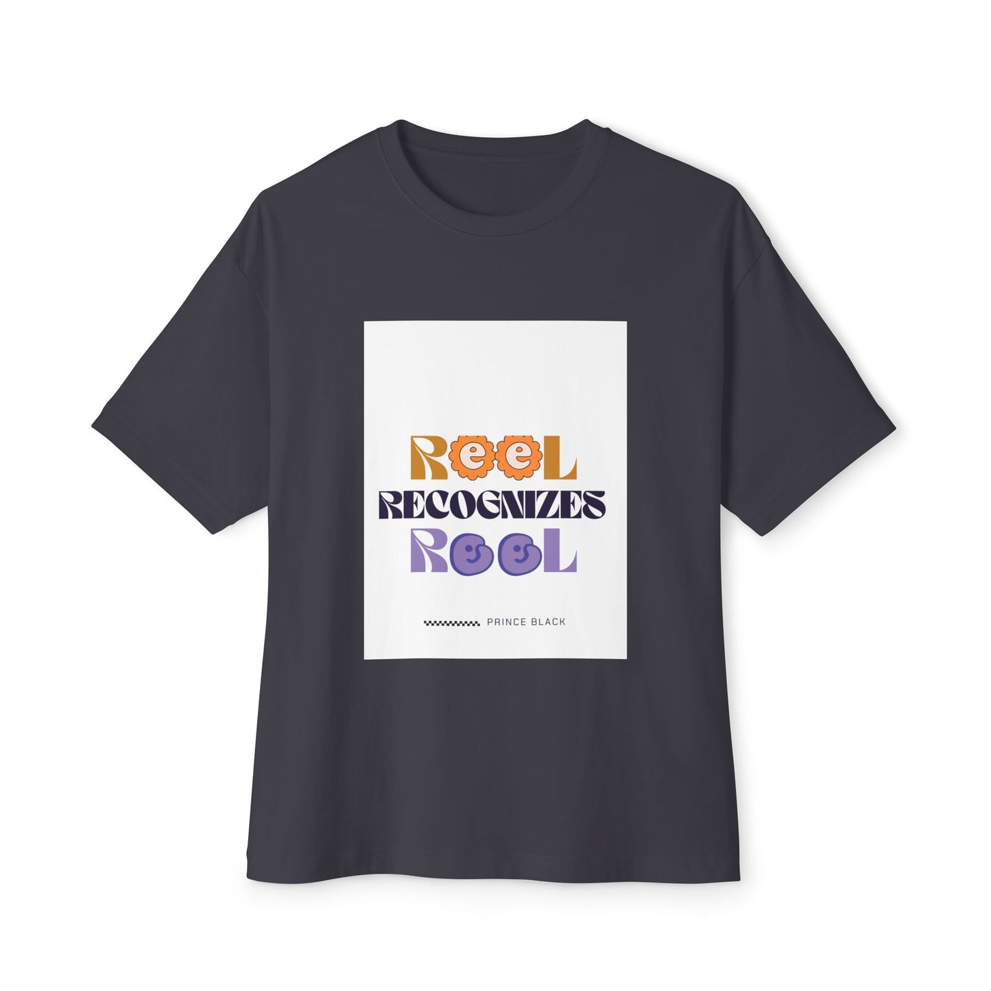 Reel Recognizes Relaxed Unisex Oversized Tee - Perfect for Casual Style and Everyday Comfort