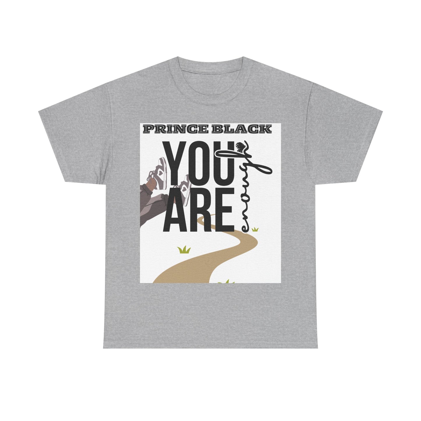 T-shirt unisexe inspirant en coton épais - Motif « You Are Enough » 