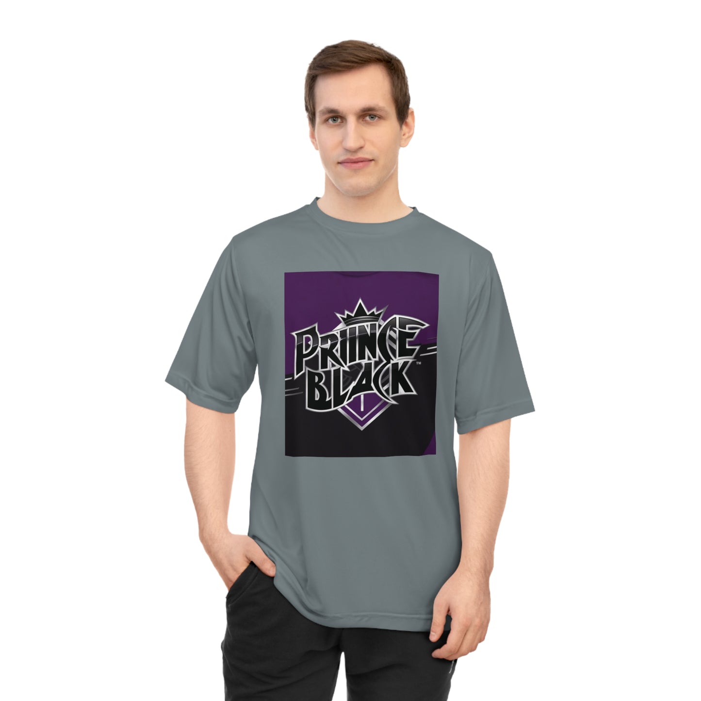 Unisex Zone Performance T-Shirt - Prince Black Graphic Tee for Sports & Casual Wear