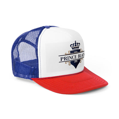 Prince Black Trucker Cap - Stylish & Trendy Headwear for Casual Outings