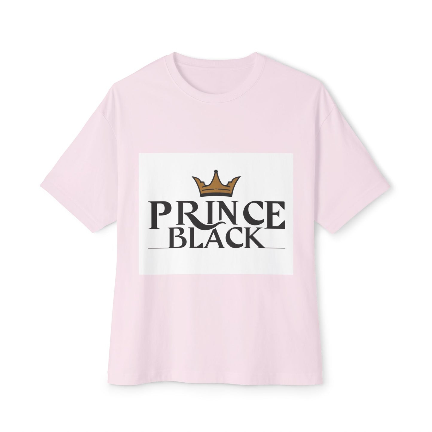 T-shirt oversize à imprimé couronne « Prince Black » 