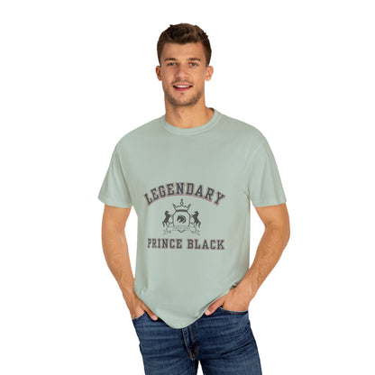Legendary Prince Black Unisex Garment-Dyed T-Shirt