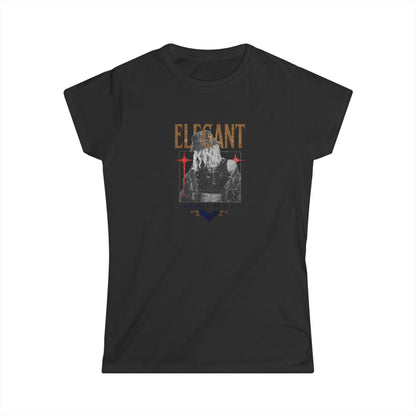 T-shirt élégant et doux pour femme – Mode chic avec motif Prince Black 
