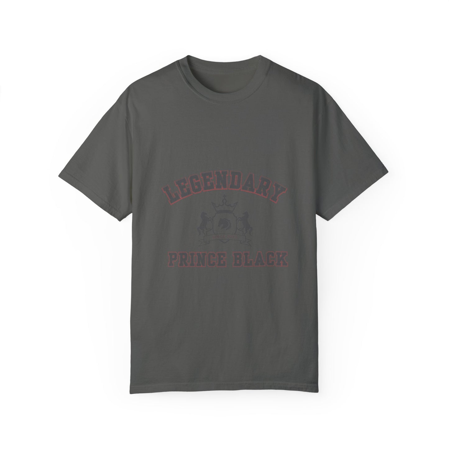 Legendary Prince Black Unisex Garment-Dyed T-Shirt