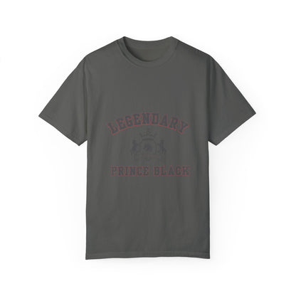 Legendary Prince Black Unisex Garment-Dyed T-Shirt