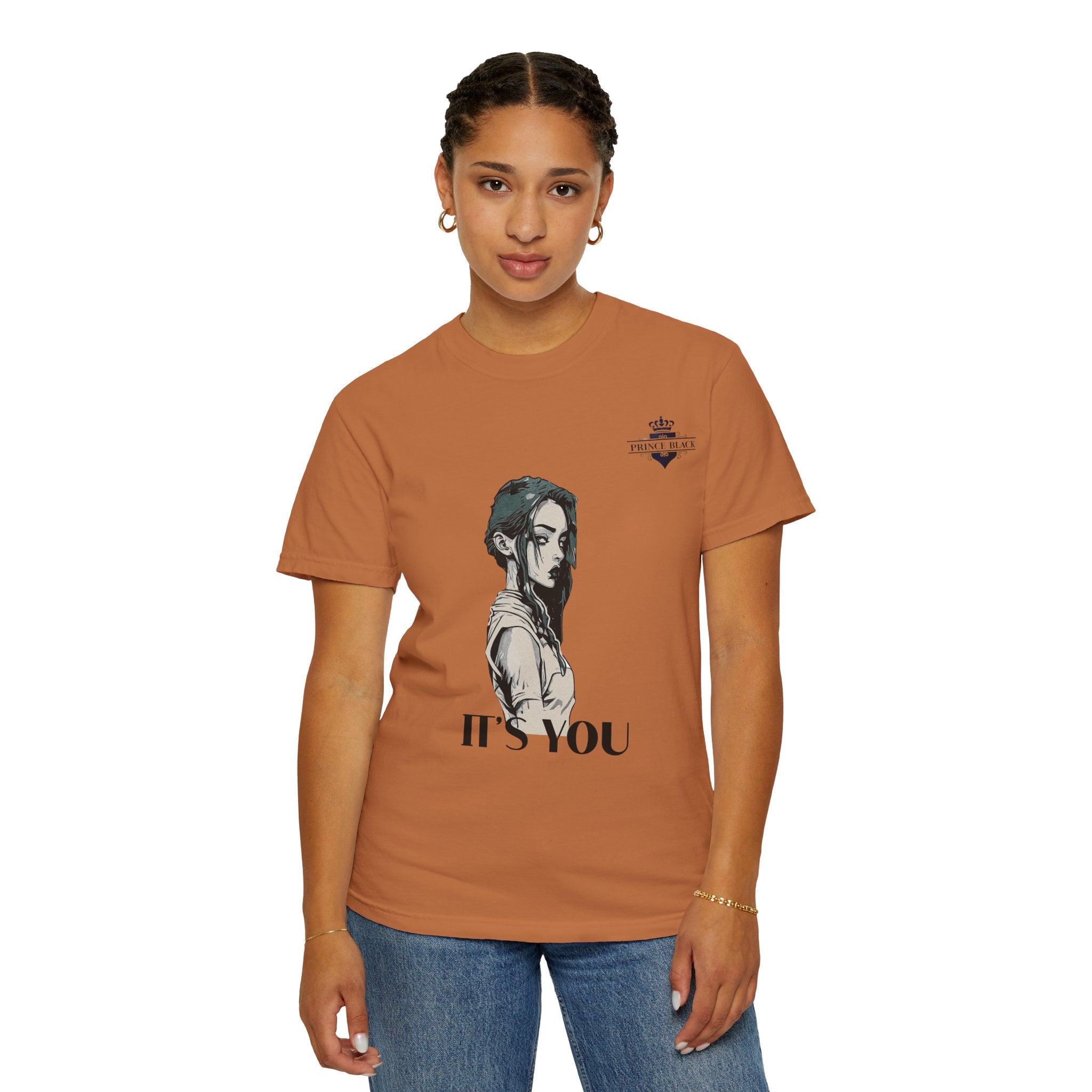 Unisex Garment-Dyed T-Shirt - 'It's You' Graphic Tee for Casual Wear
