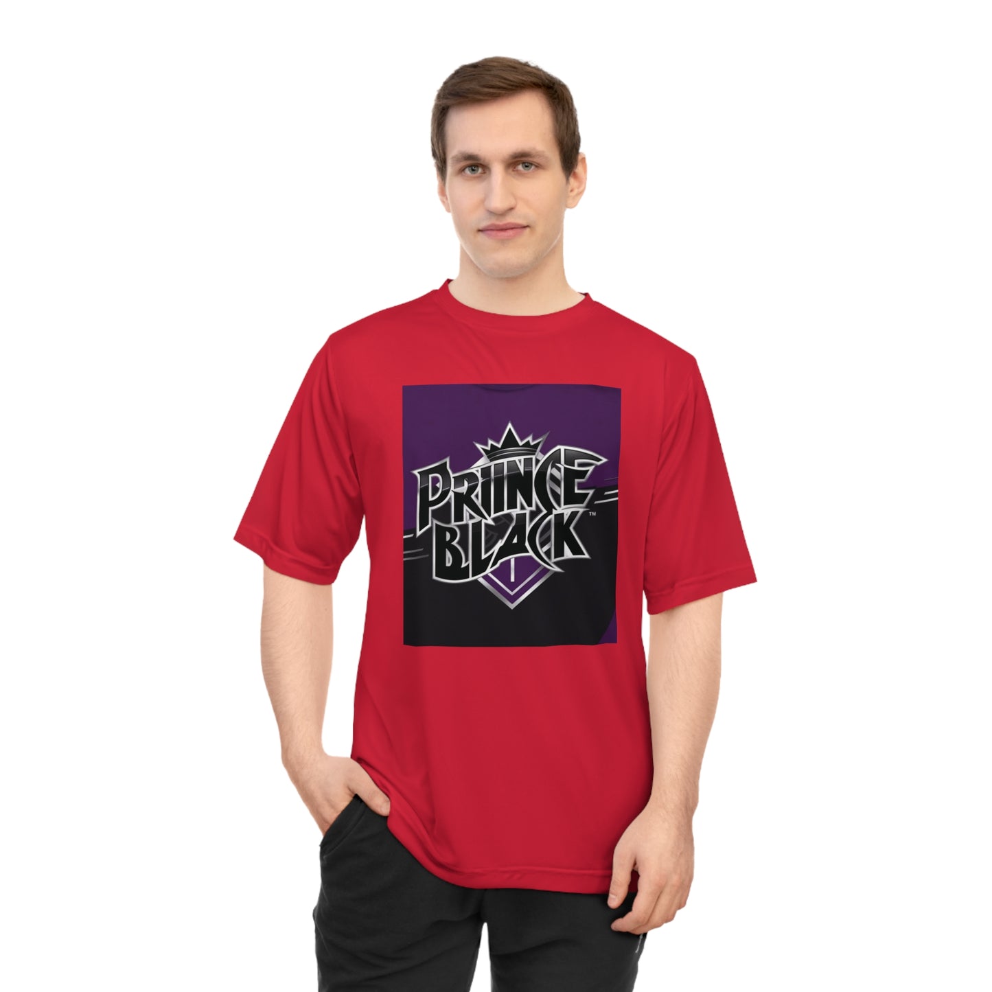 Unisex Zone Performance T-Shirt - Prince Black Graphic Tee for Sports & Casual Wear