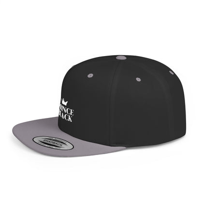 Stylish Prince Black Flat Bill Snapback Hat for Fashion-Forward Individuals