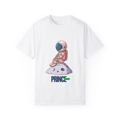 Cosmic Adventure T-shirt - Unisex Garment-Dyed Tee with Astronaut Design