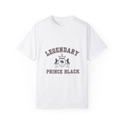 Legendary Prince Black Unisex Garment-Dyed T-Shirt