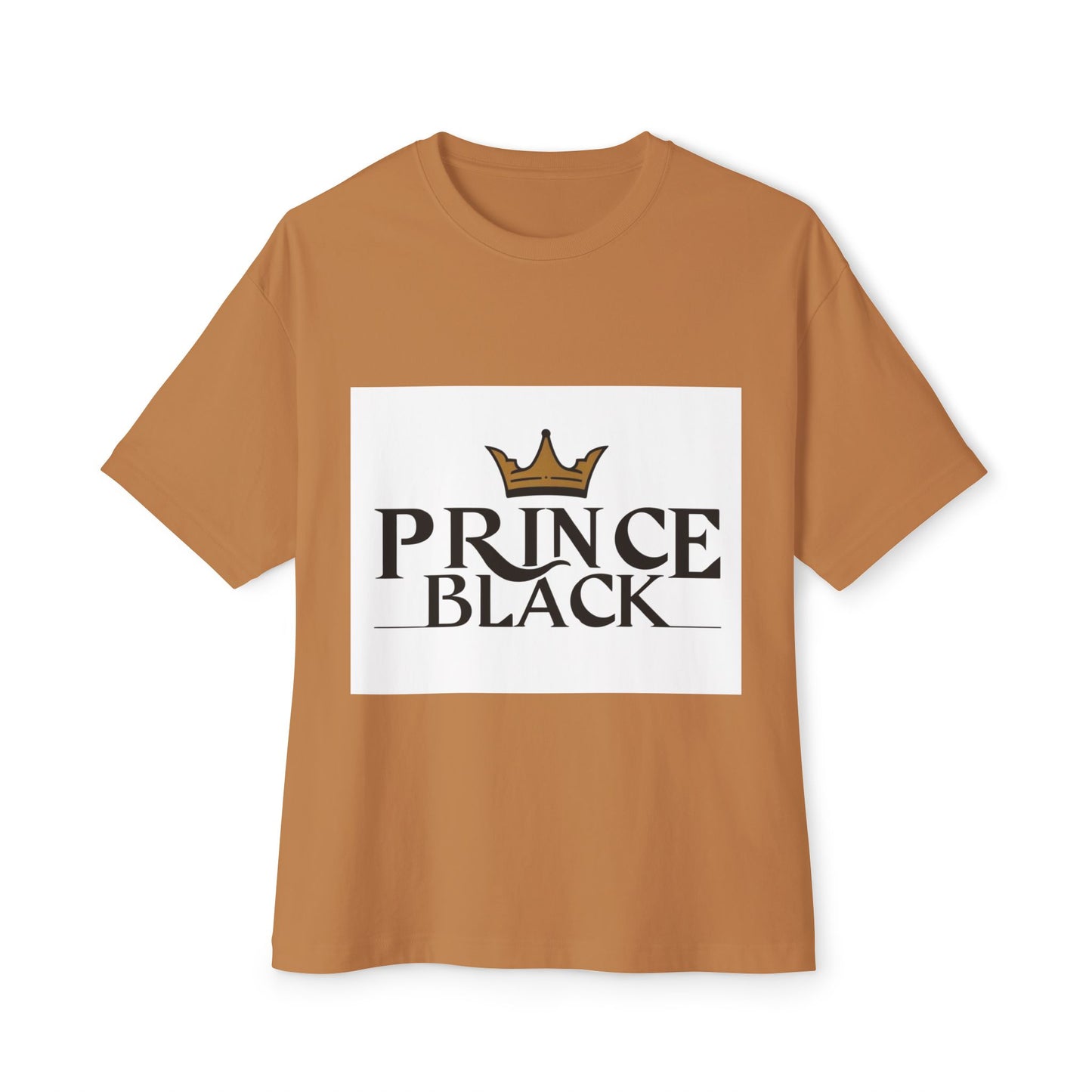 T-shirt oversize à imprimé couronne « Prince Black » 