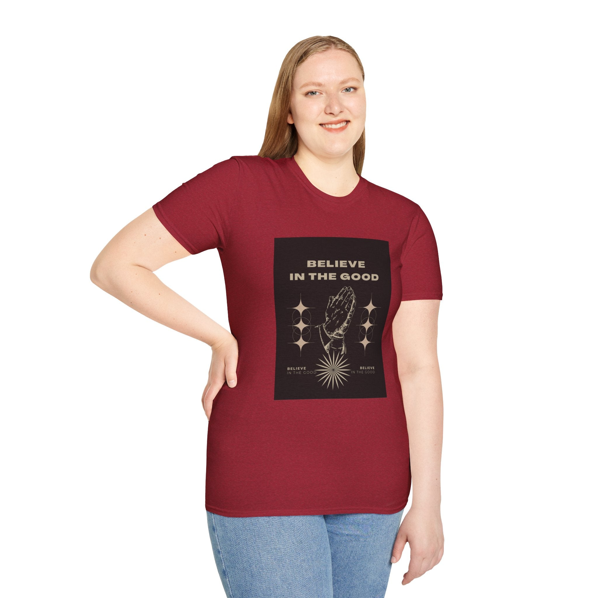 Believe in the Good Unisex Softstyle T-Shirt - Inspirational Graphic Tee