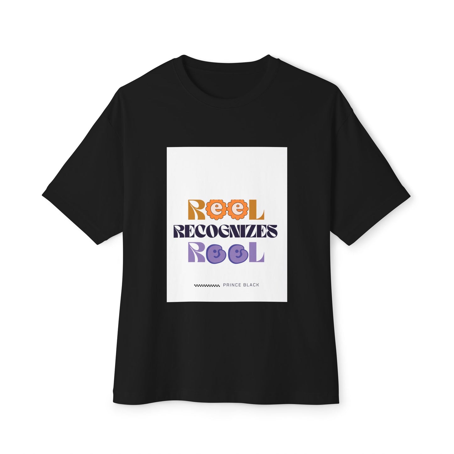 Reel Recognizes Relaxed Unisex Oversized Tee - Perfect for Casual Style and Everyday Comfort
