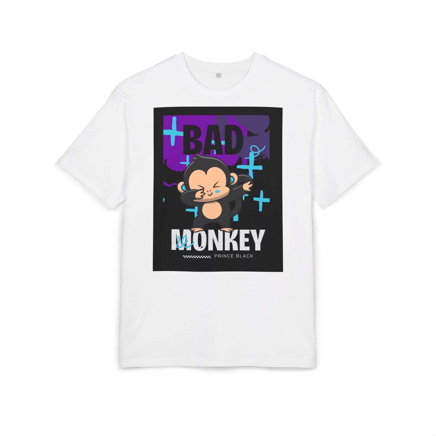 Bad Monkey Graphic Unisex Oversize Tee - Fun & Comfy Streetwear for Casual Vibes