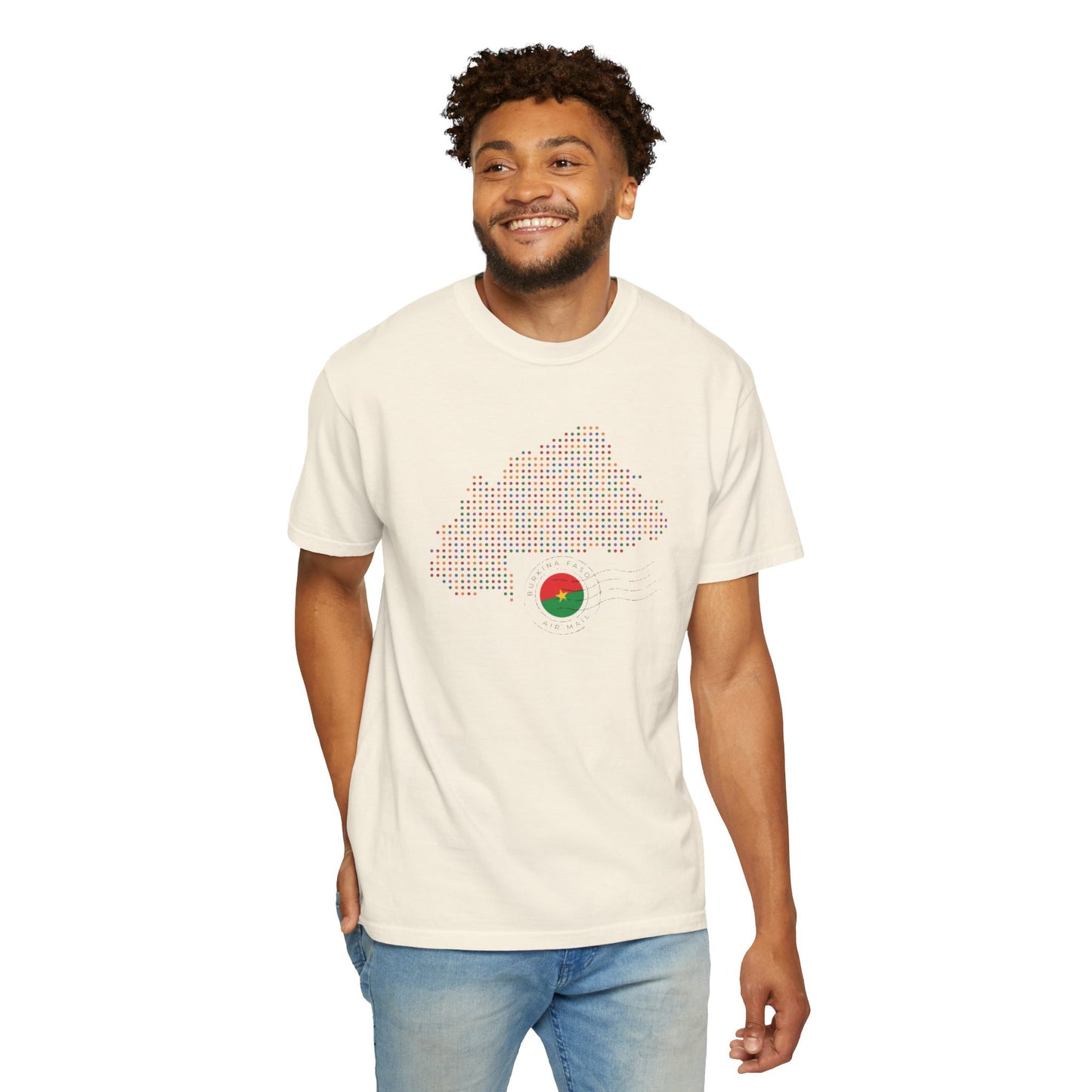 Burkina Faso T-Shirt with Artistic Flag Design - Perfect for Celebrations and Everyday Wear