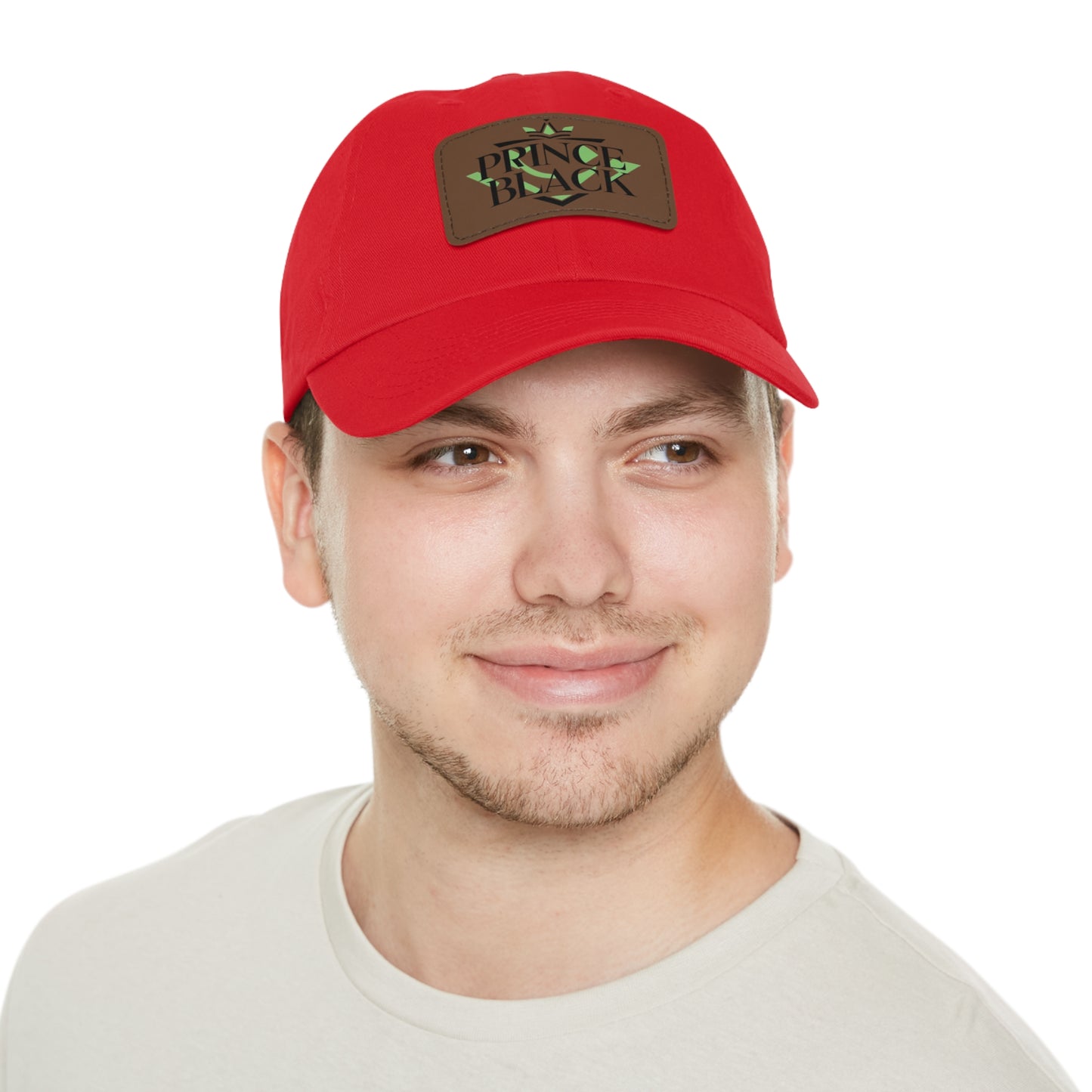 Stylish Dad Hat with Leather Patch - 'Prince Black' Design for Casual Outdoor Wear