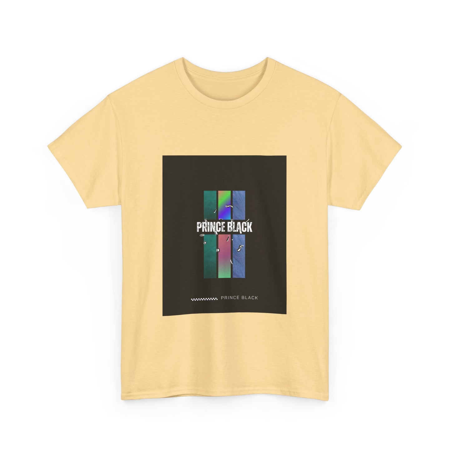 Heavy Cotton Tee - Vibrant 'PRINCE BLACK' Graphic Tee for Music Lovers