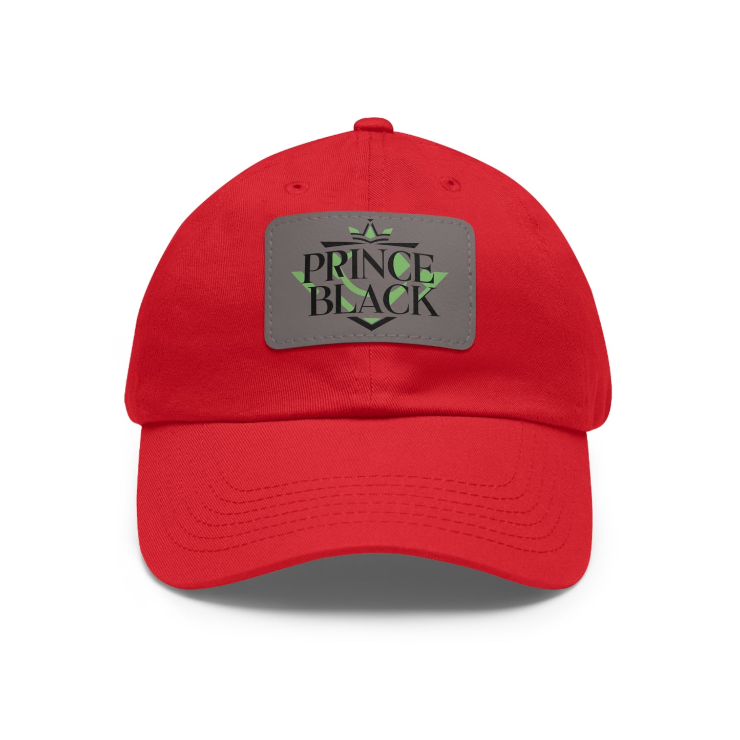Stylish Dad Hat with Leather Patch - 'Prince Black' Design for Casual Outdoor Wear