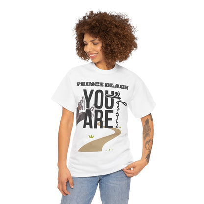 T-shirt unisexe inspirant en coton épais - Motif « You Are Enough » 