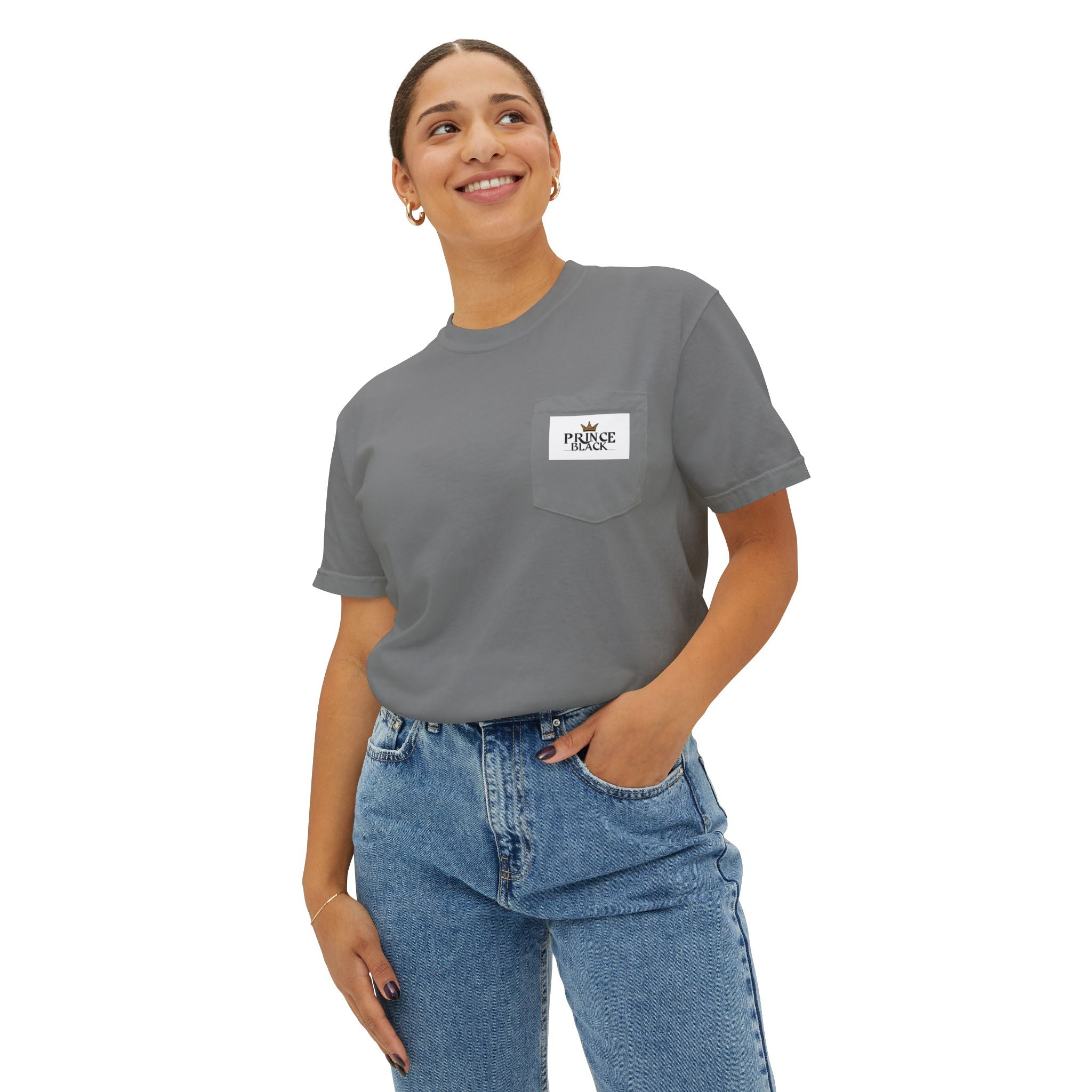 Unisex Garment-Dyed Pocket T-Shirt | Casual Everyday Wear with Masculine Royalty Design