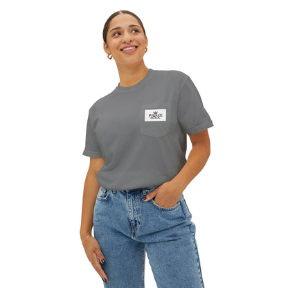 Unisex Garment-Dyed Pocket T-Shirt | Casual Everyday Wear with Masculine Royalty Design