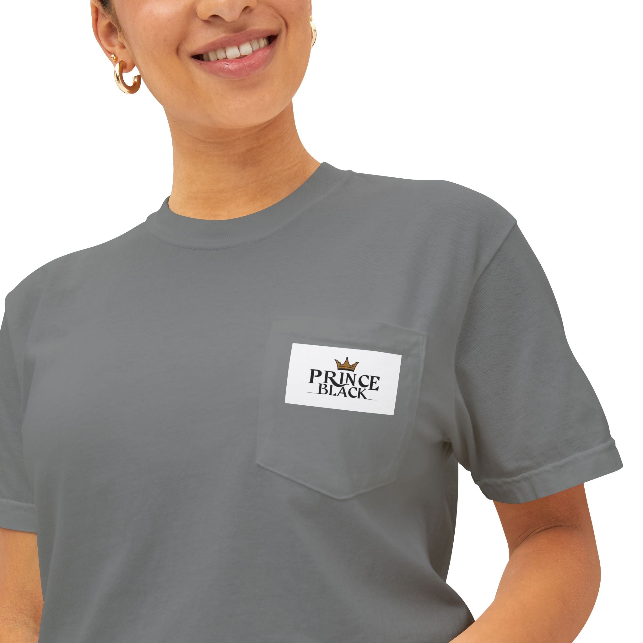 Unisex Garment-Dyed Pocket T-Shirt | Casual Everyday Wear with Masculine Royalty Design