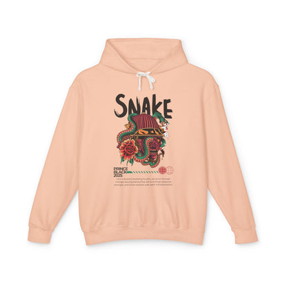 Lightweight Hooded Sweatshirt - 'Prince Black' Graphic Design 