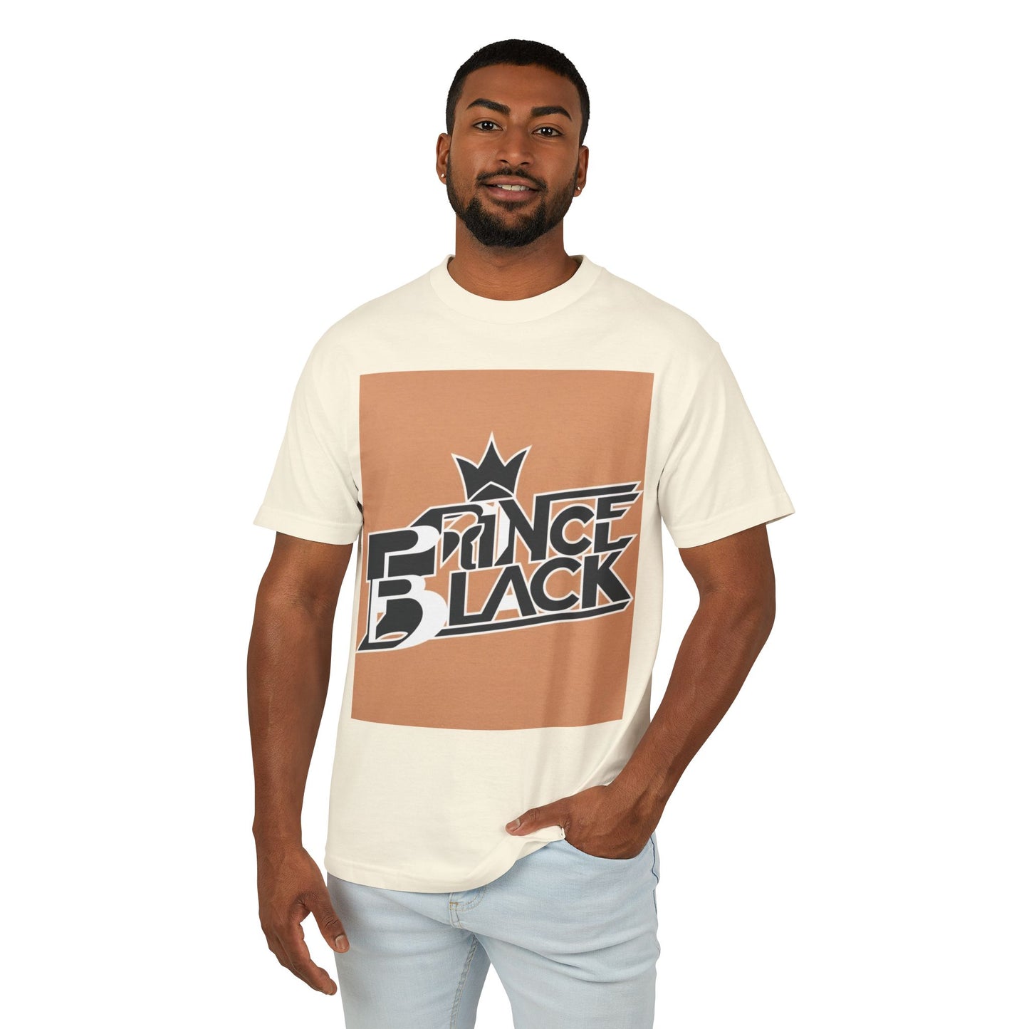 Prince Black Unisex Heavyweight Cotton Tee - Stylish & Comfortable Tee for Music Lovers