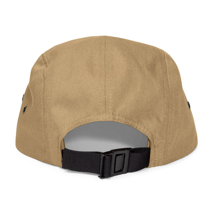 Prince Black Embroidered 5 Panel Cap - Stylish Casual Hat for Everyday Wear
