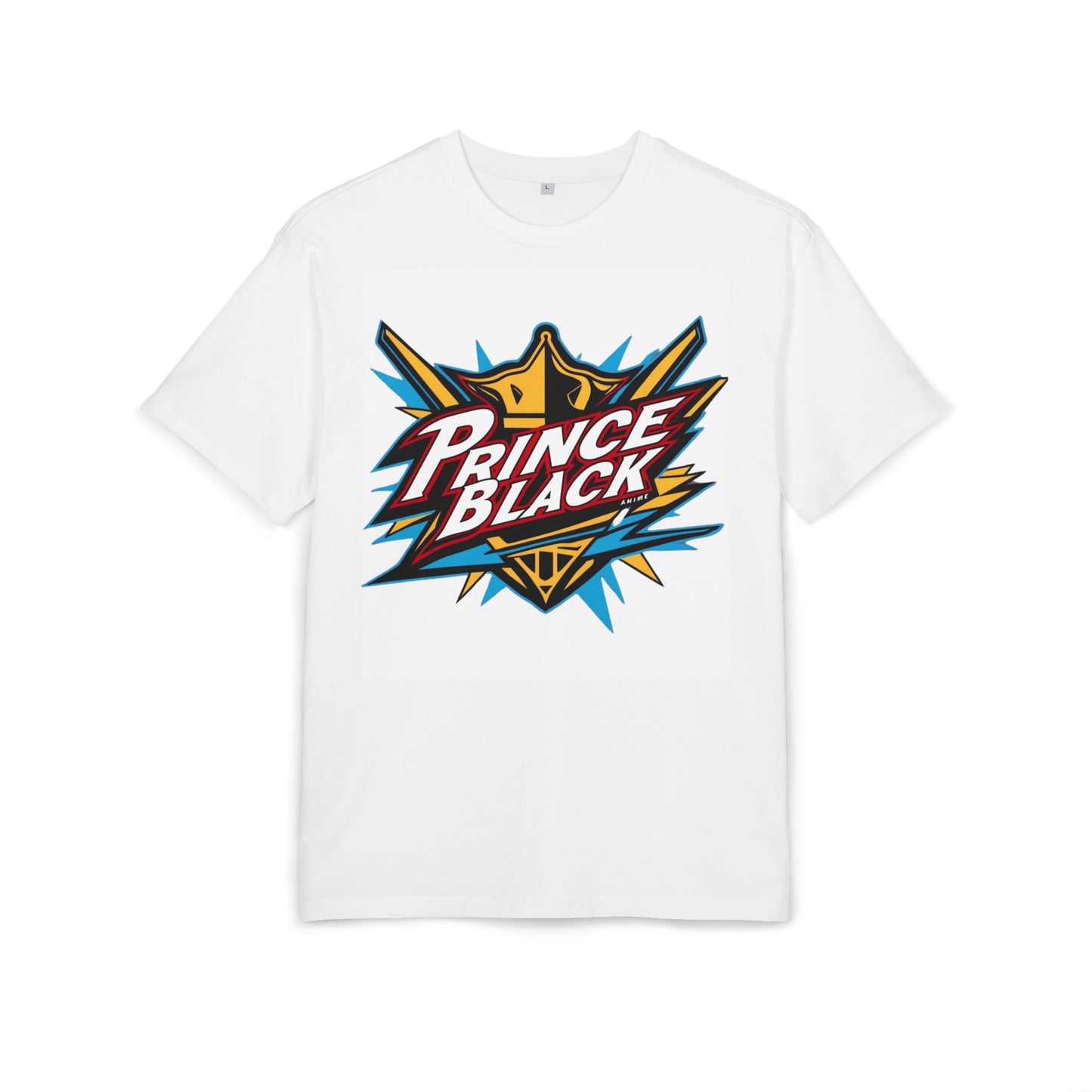 Unisex Oversized Tee - Energetic 'Prince Black' Graphic - Casual Streetwear 