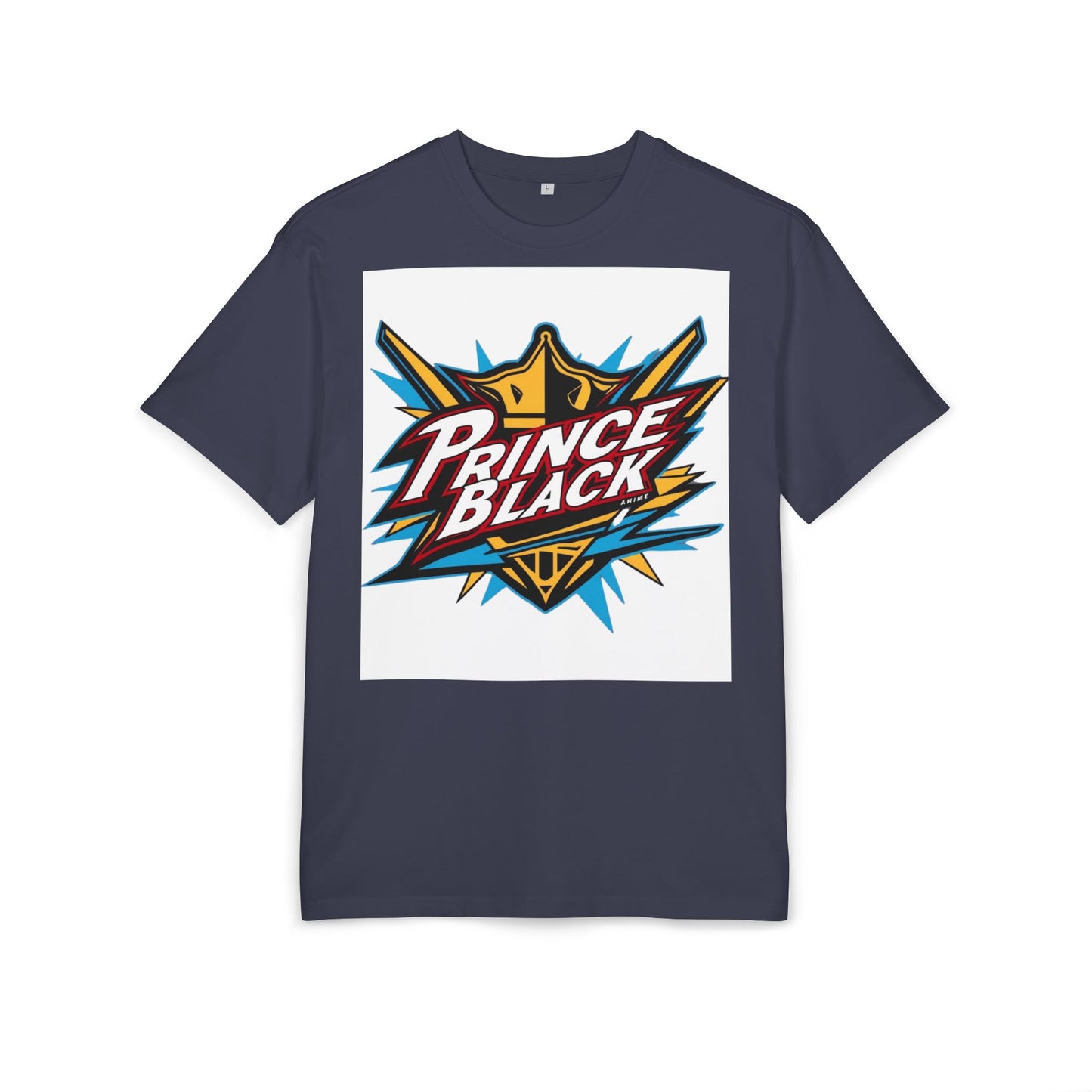 Unisex Oversized Tee - Energetic 'Prince Black' Graphic - Casual Streetwear 