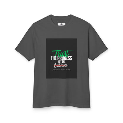 Motivational Unisex Heavyweight Cotton Tee - 'Trust the Process' & 'Sunshine Mixed' Design