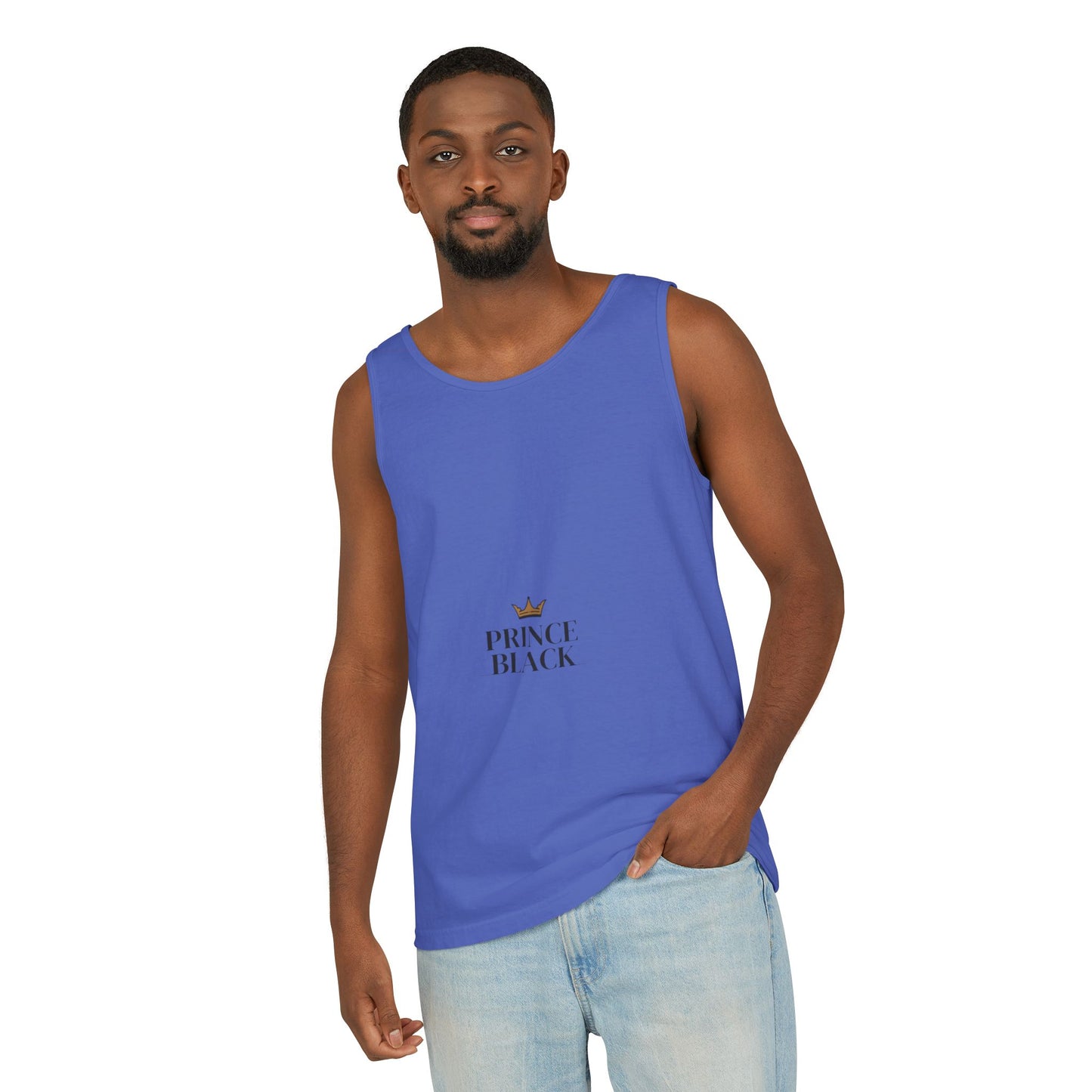 Stylish Unisex Tank Top - 'Prince Black' Design