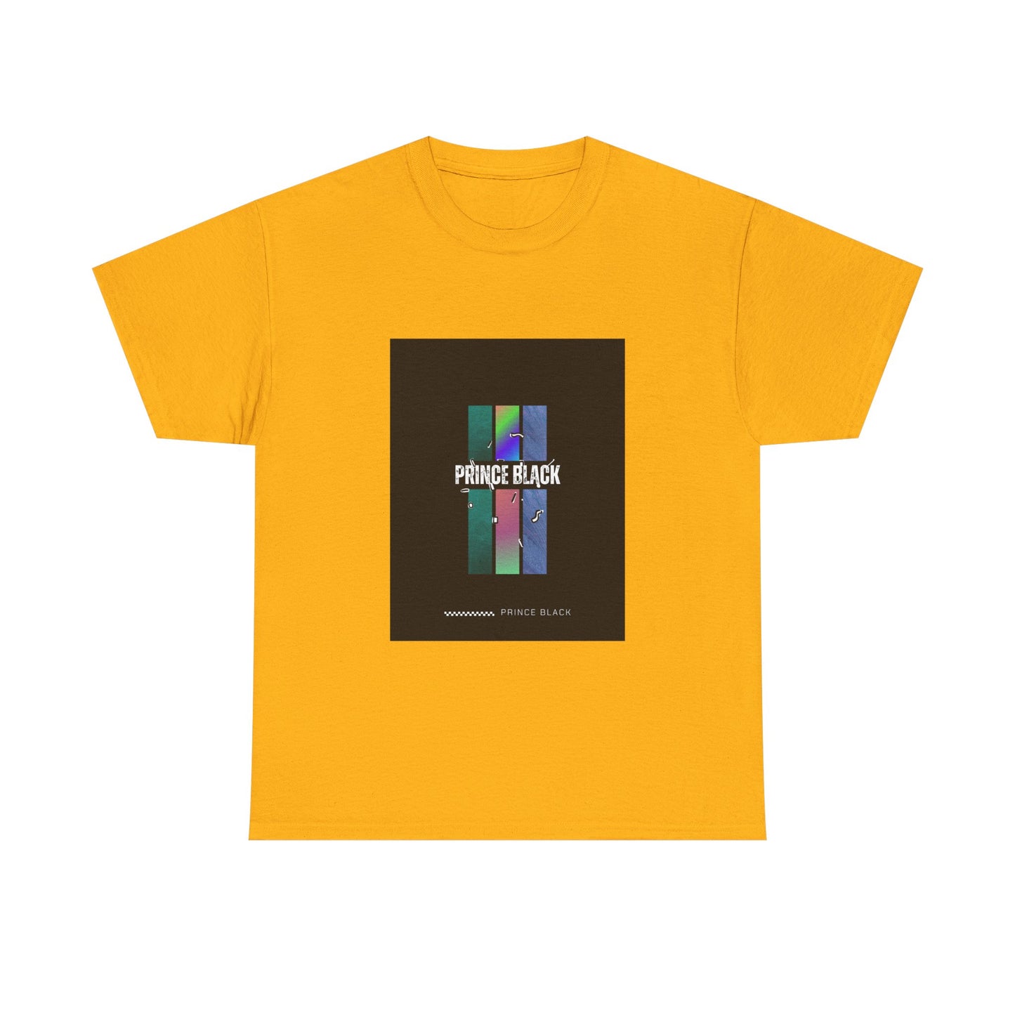 Heavy Cotton Tee - Vibrant 'PRINCE BLACK' Graphic Tee for Music Lovers