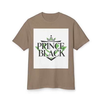 Heavyweight Cotton Tee - 'Prince Black' Graphic T-Shirt | Casual Streetwear