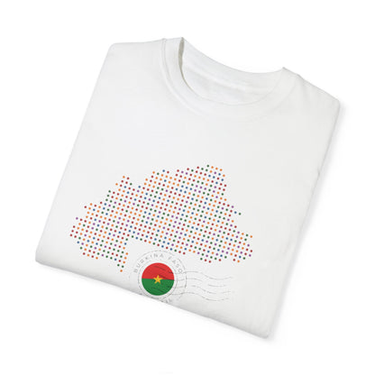 Burkina Faso T-Shirt with Artistic Flag Design - Perfect for Celebrations and Everyday Wear