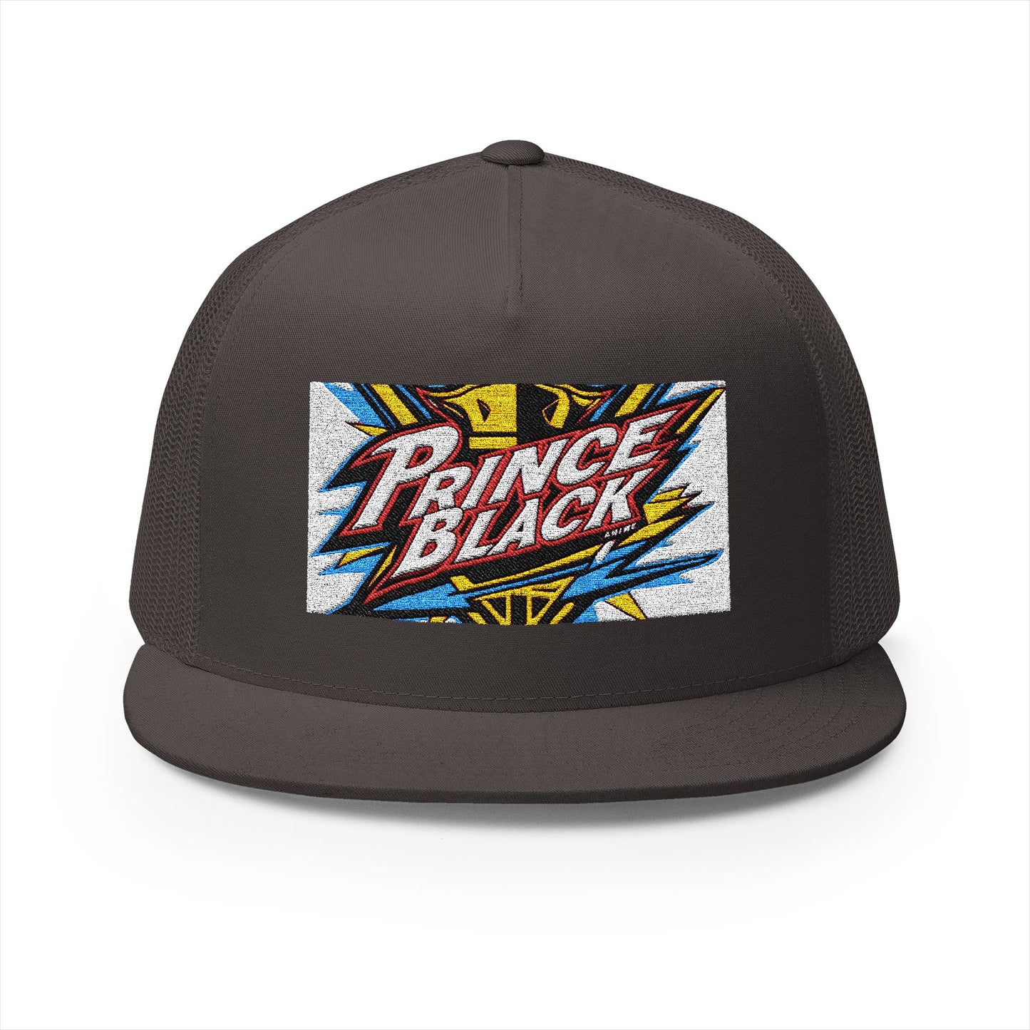 Casquette camionneur brodée à 5 panneaux – Prince Black Design 
