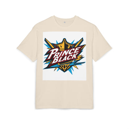 Unisex Oversized Tee - Energetic 'Prince Black' Graphic - Casual Streetwear 
