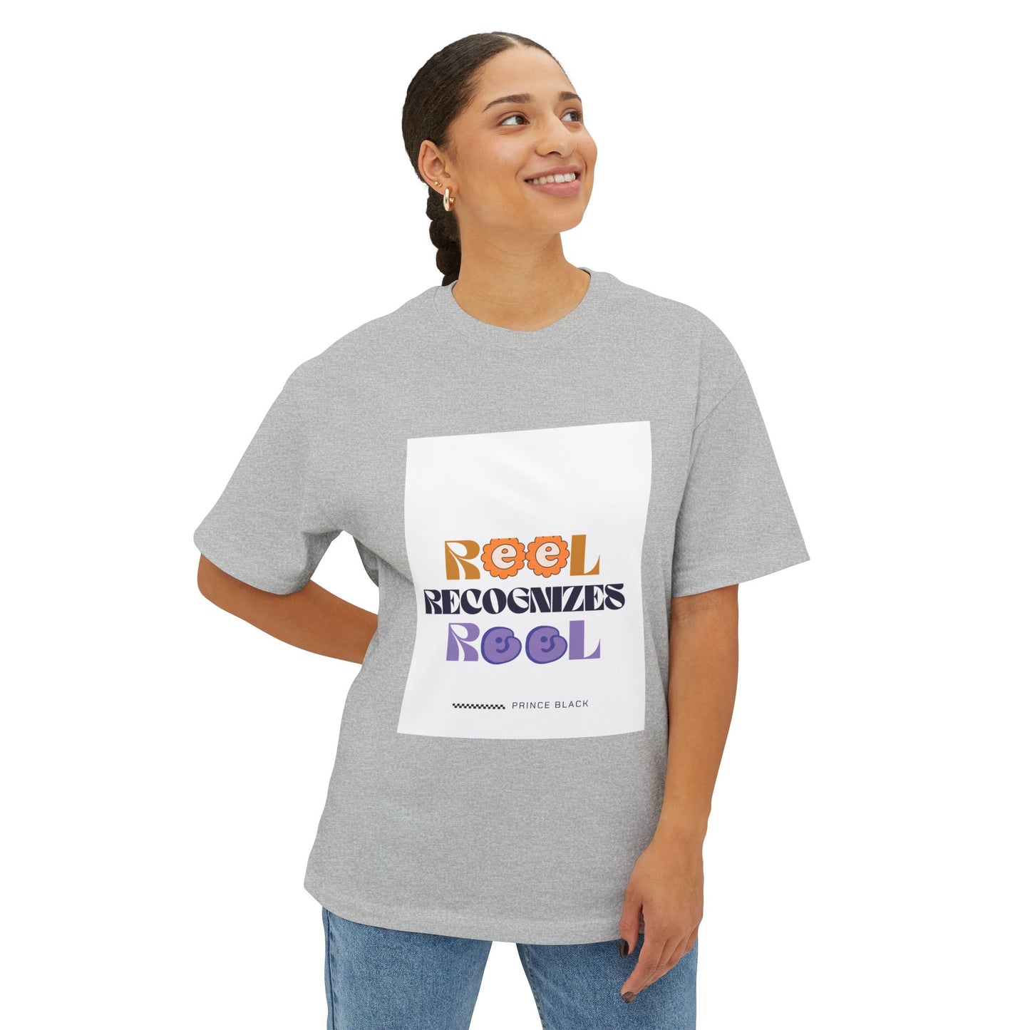 Reel Recognizes Relaxed Unisex Oversized Tee - Perfect for Casual Style and Everyday Comfort