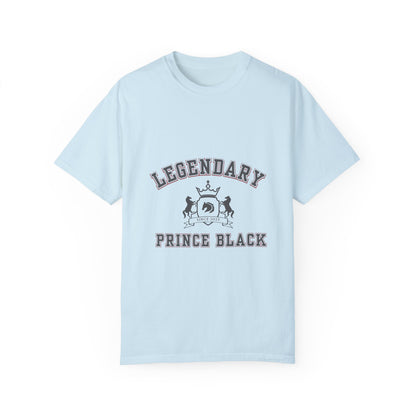 Legendary Prince Black Unisex Garment-Dyed T-Shirt