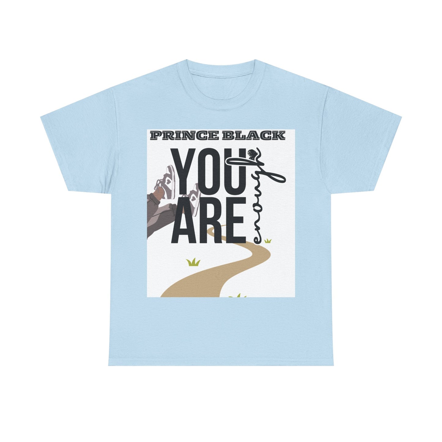 T-shirt unisexe inspirant en coton épais - Motif « You Are Enough » 