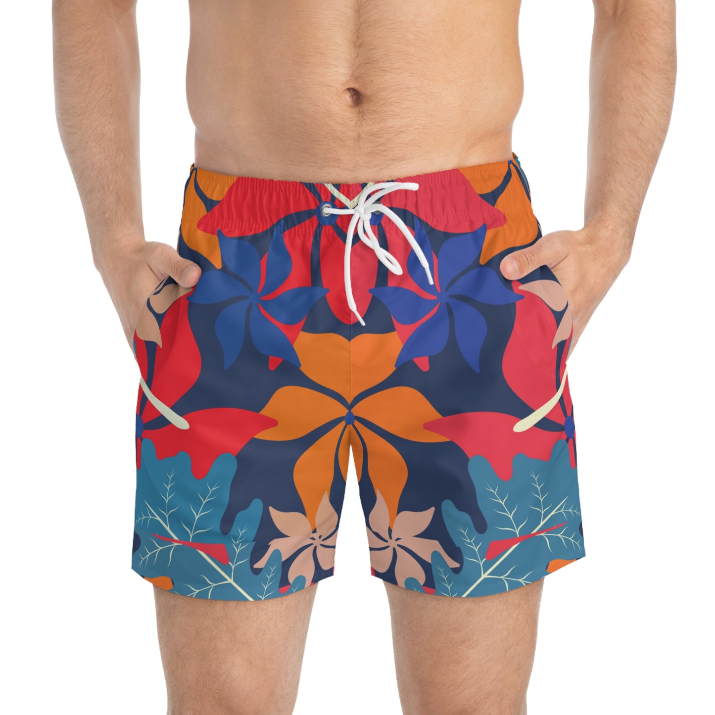 Vibrant Floral Swim Trunks for Summer Fun